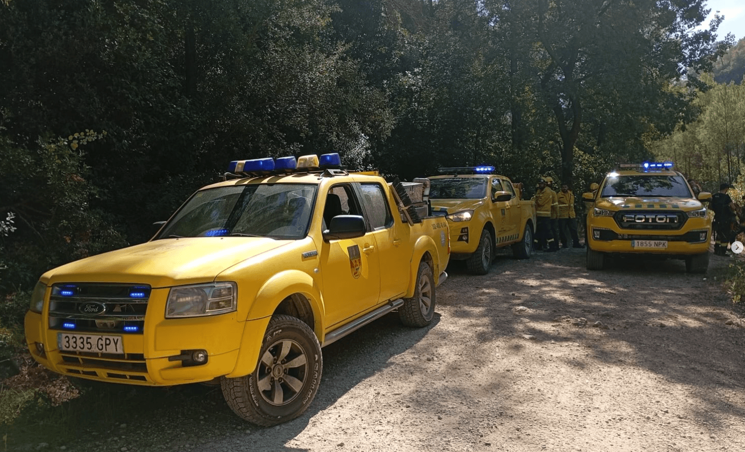 Extingit un incendi forestal al camí de Sant Ponç a l’Ordal, al terme de Cervelló