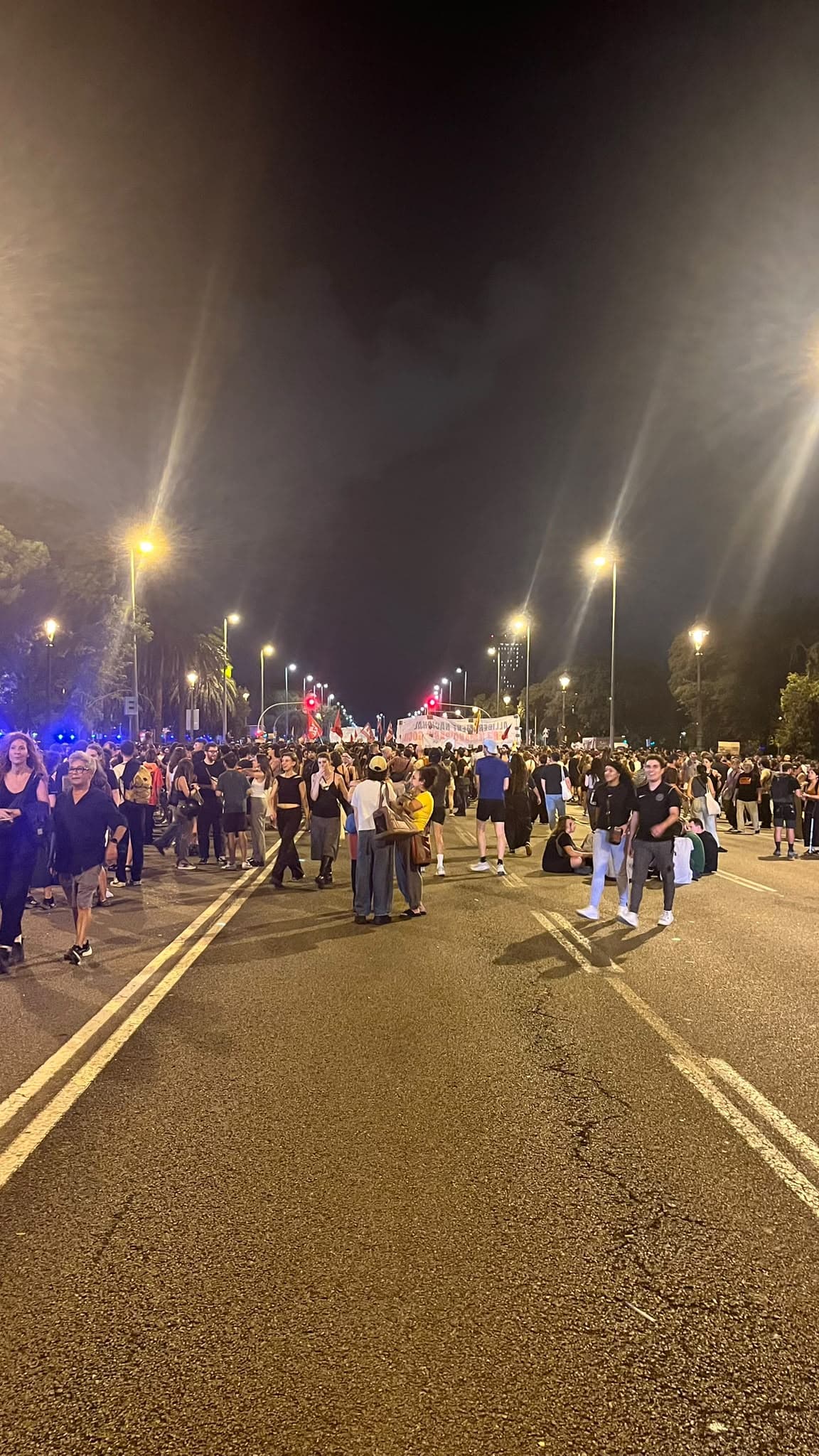 Afectacions en la connexió entre Barcelona i Cervelló per una manifestació a la Diagonal